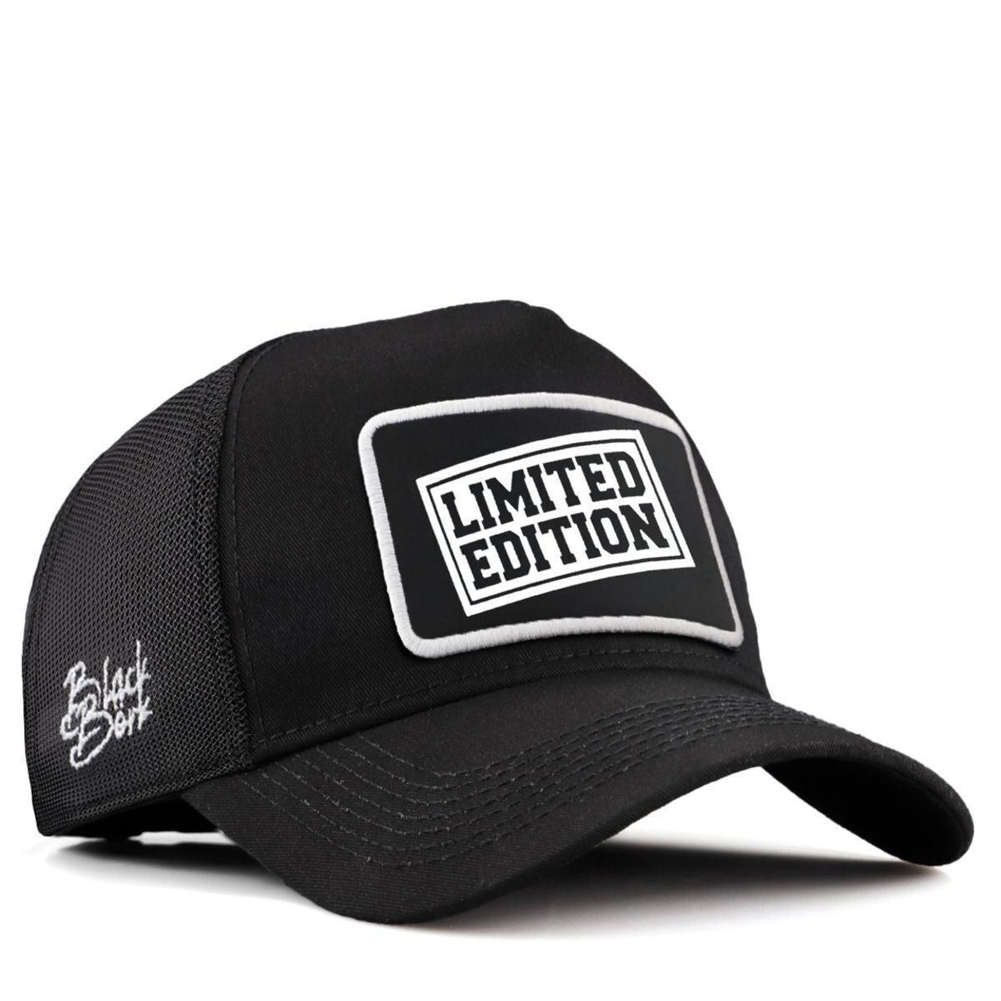 BlackBörk, Limited Edition Logolu Siyah Trucker Şapka, Unisex