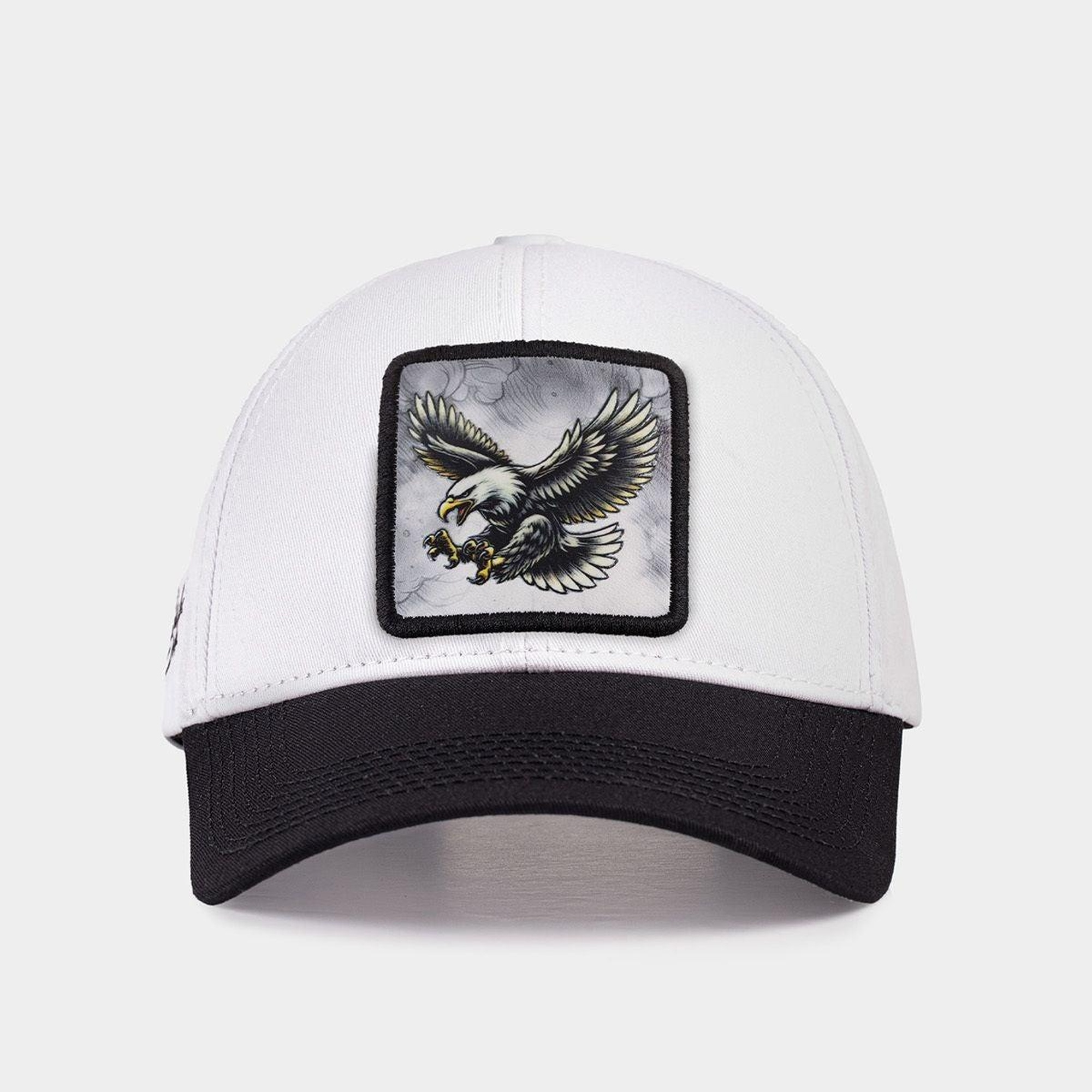 BlackBörk, Six Kartal Logolu Siyah-Beyaz Beyzbol Şapka, Unisex