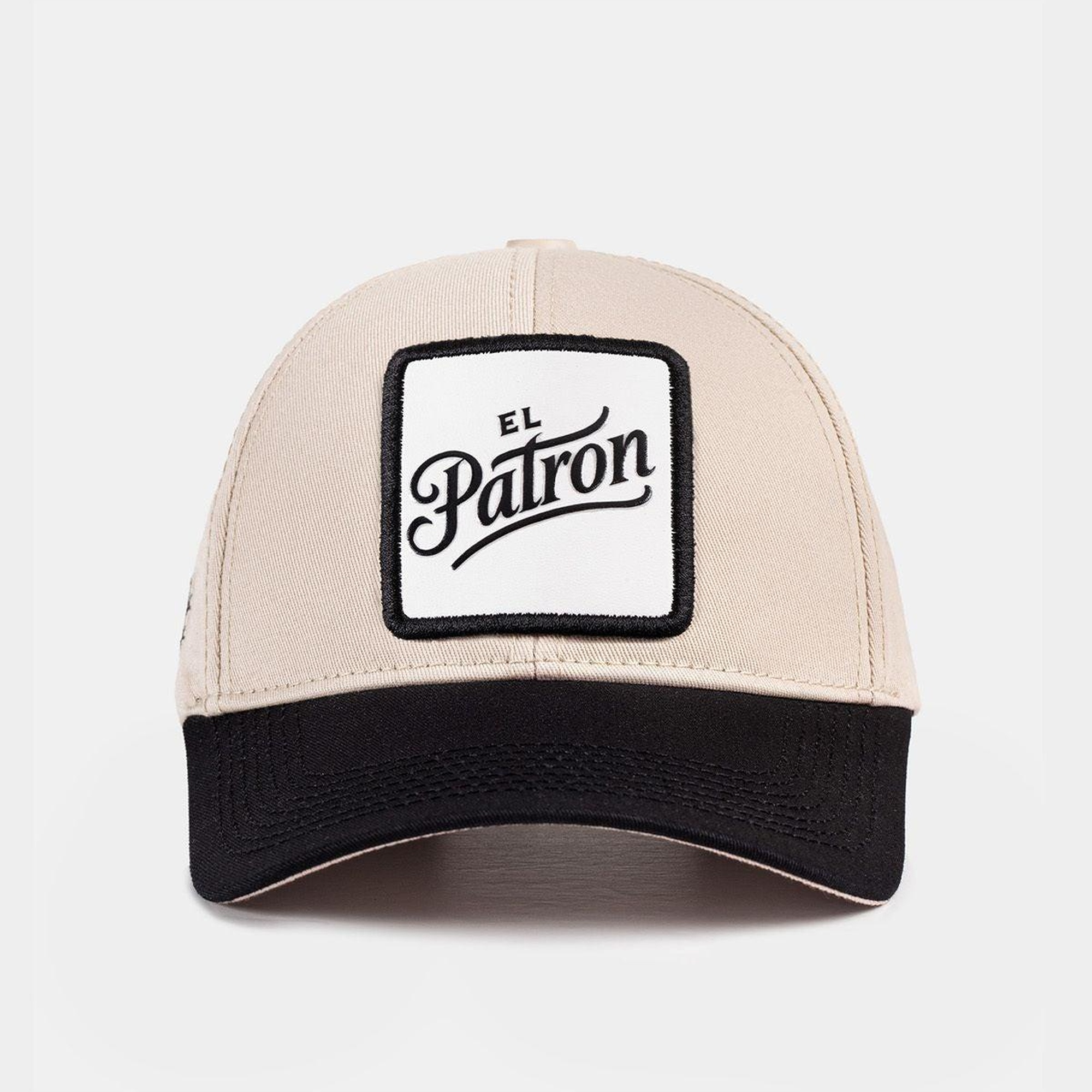 BlackBörk, Six El Patron Logolu Siyah-Bej Beyzbol Şapka, Unisex