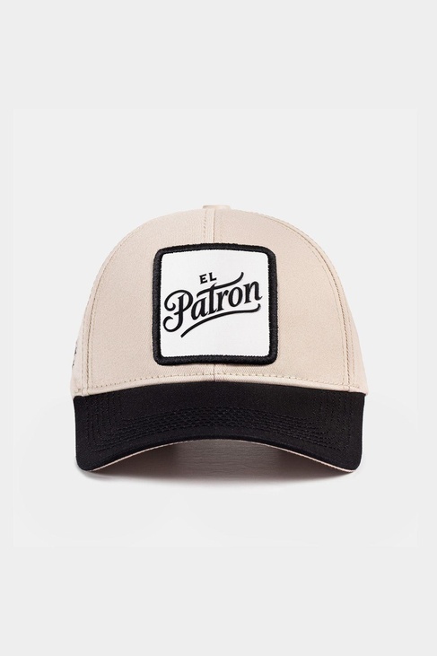  BlackBörk, Six El Patron Logolu Siyah-Bej Beyzbol Şapka, Unisex
