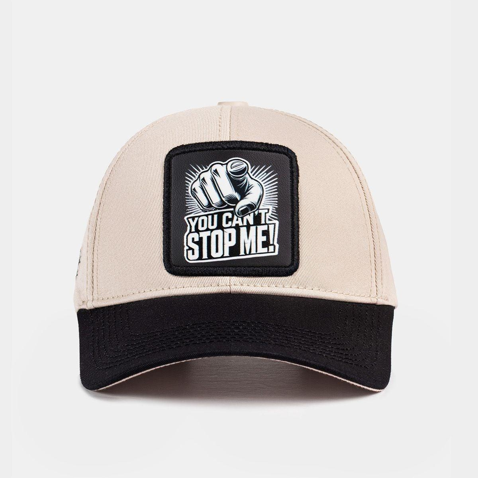 BlackBörk, Six You Can t Stop Me Logolu Siyah-Bej Beyzbol Şapka, Unisex