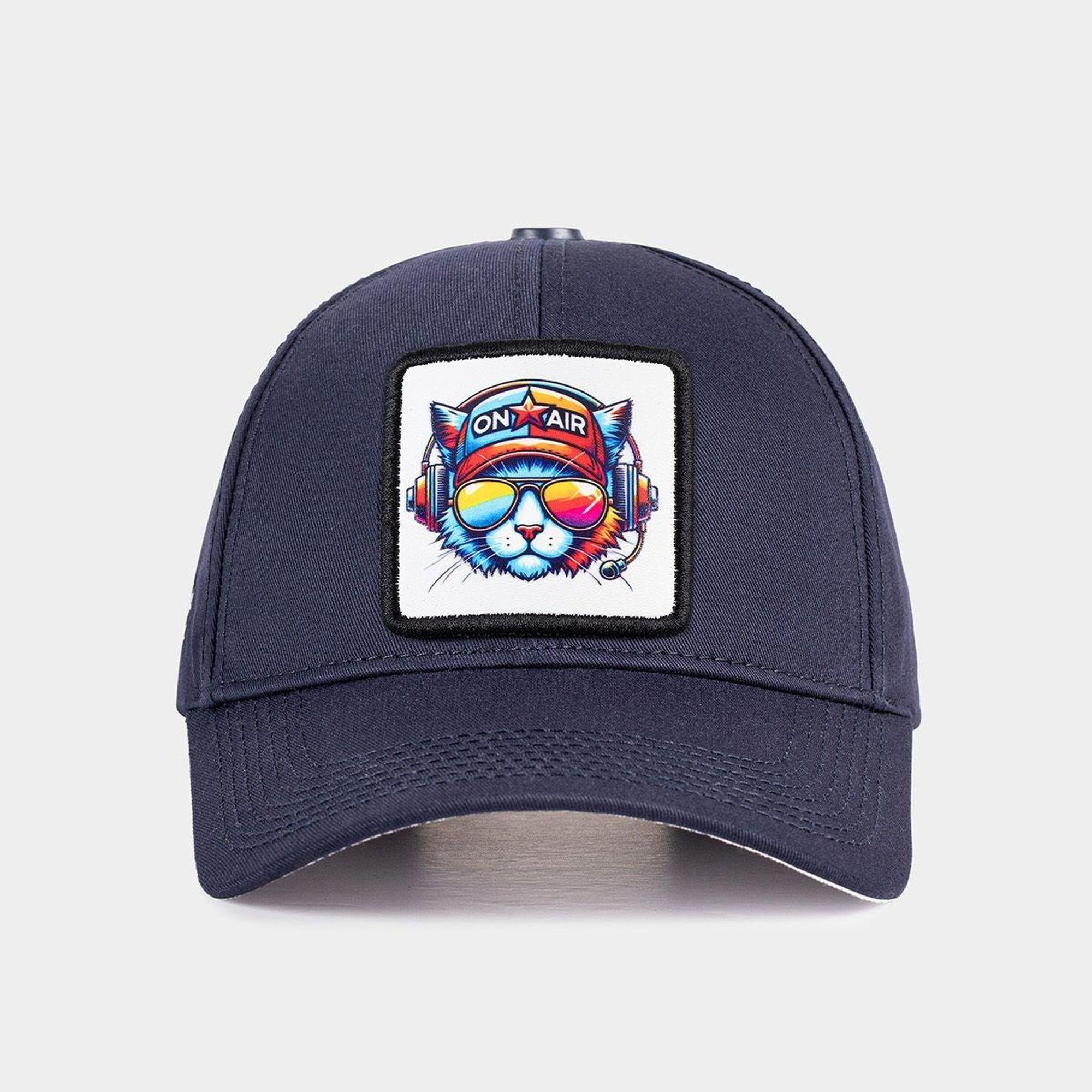 BlackBörk, Six Kedi Logolu Lacivert Beyzbol Şapka, Unisex