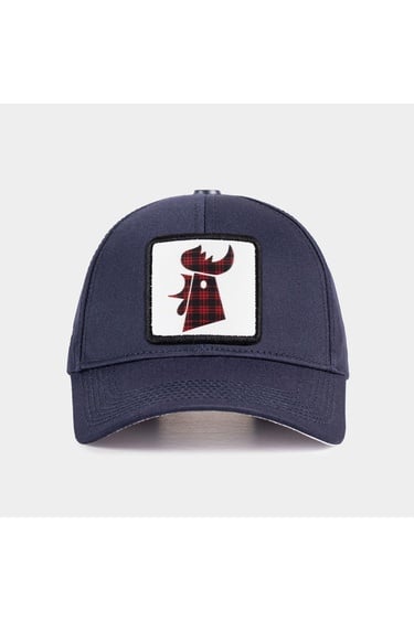  BlackBörk, Six Horoz Logolu Lacivert Beyzbol Şapka, Unisex