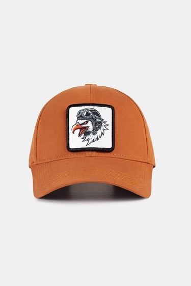  BlackBörk, Six Kartal Logolu Kiremit Beyzbol Şapka, Unisex