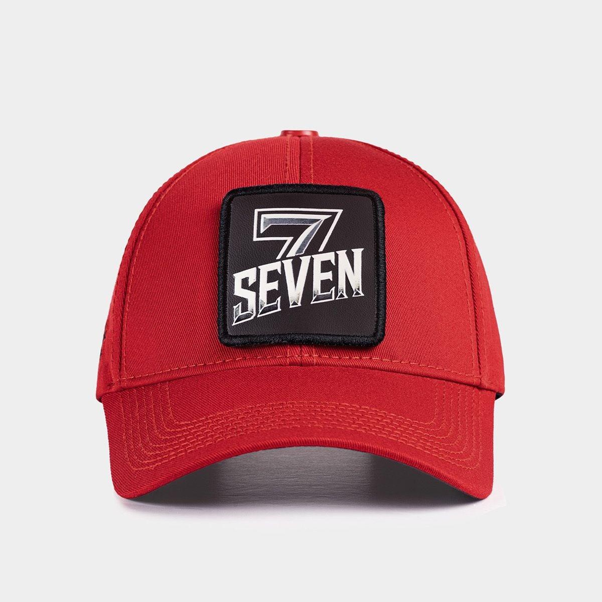 BlackBörk, Six 7 Numara Logolu Kırmızı Beyzbol Şapka, Unisex