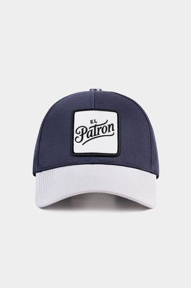  BlackBörk, Six El Patron Logolu Beyaz-Lacivert Beyzbol Şapka, Unisex