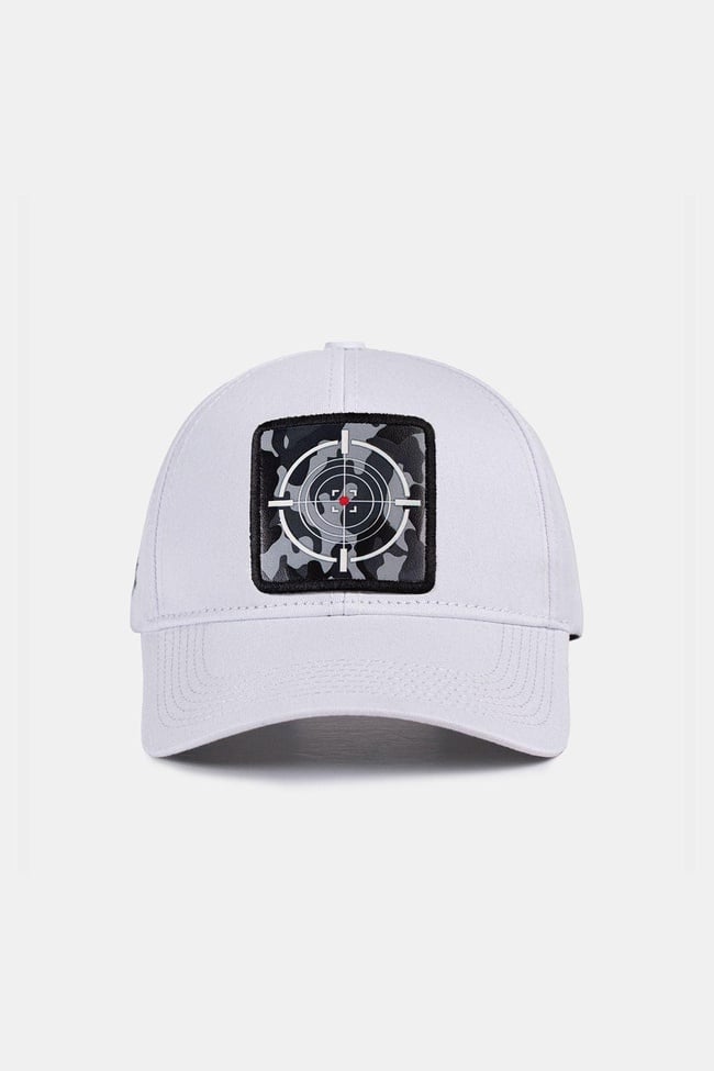  BlackBörk, Six Kamuflaj Hedef Logolu Beyaz Beyzbol Şapka, Unisex