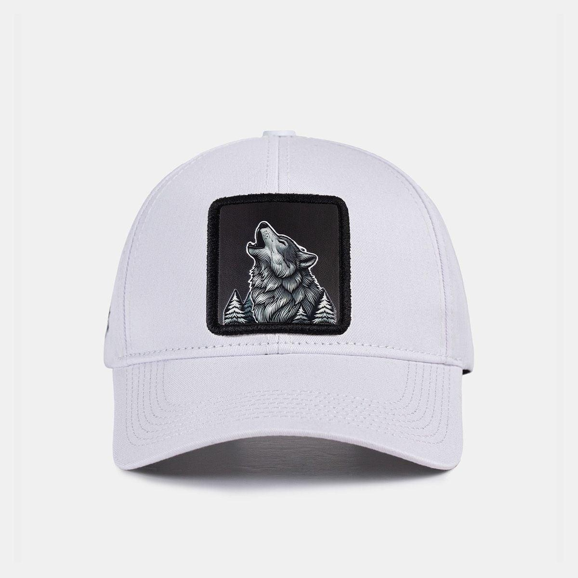 BlackBörk, Six Kurt Logolu Beyaz Beyzbol Şapka, Unisex