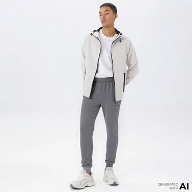  Skechers Scuba Coll Full Zip Erkek Gri Günlük Eşofman Altı