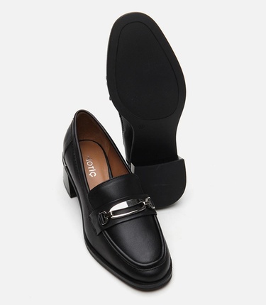  Kadın Deri Siyah Loafer
