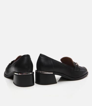  Kadın Deri Siyah Loafer