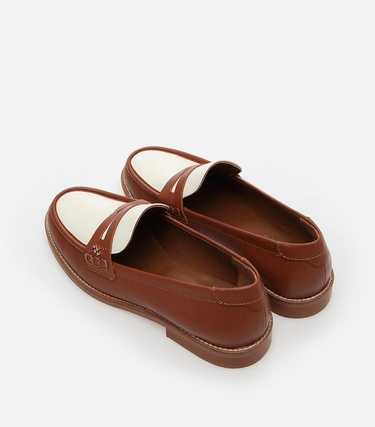  Kadın Deri Taba Loafer