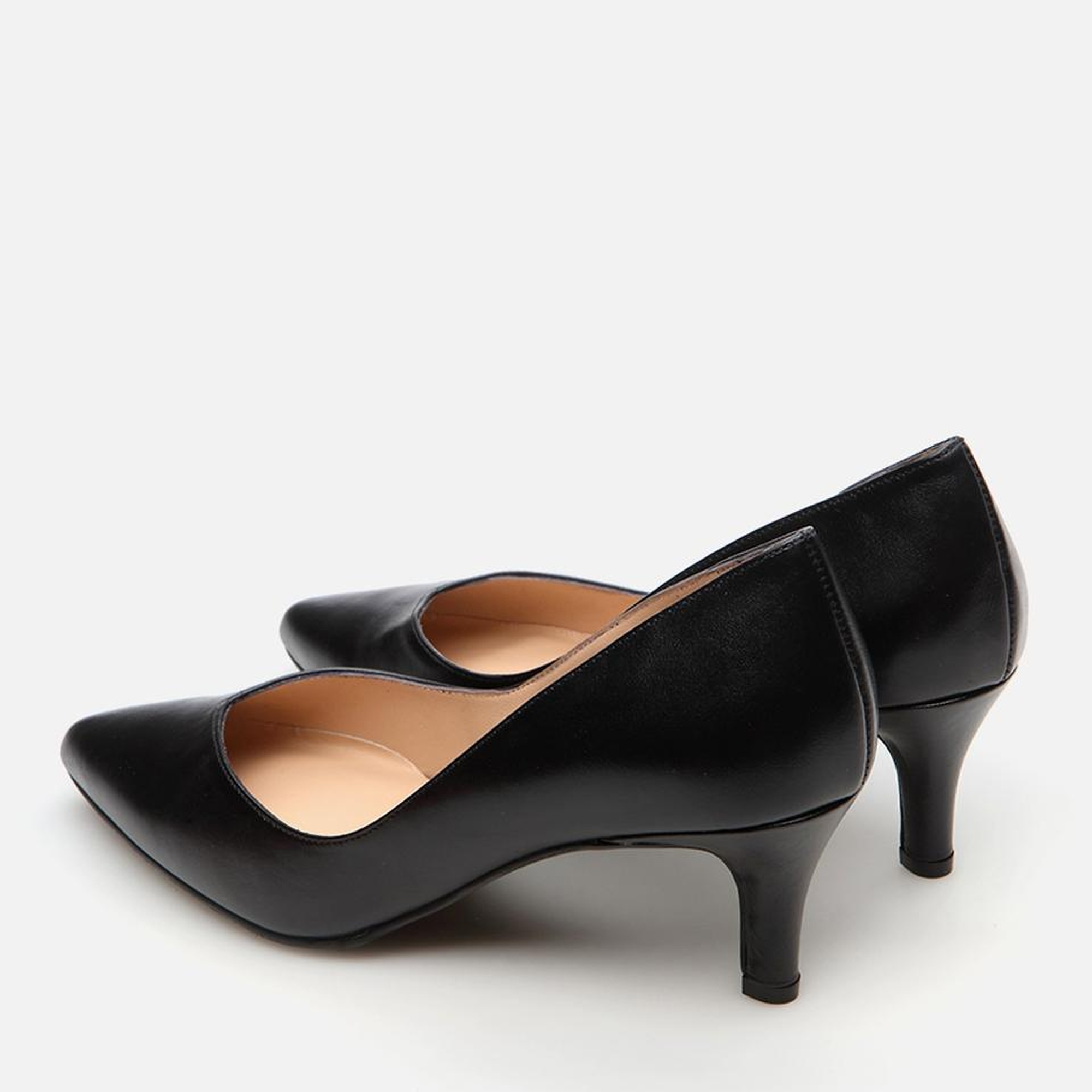 Kadın Deri Siyah Stiletto