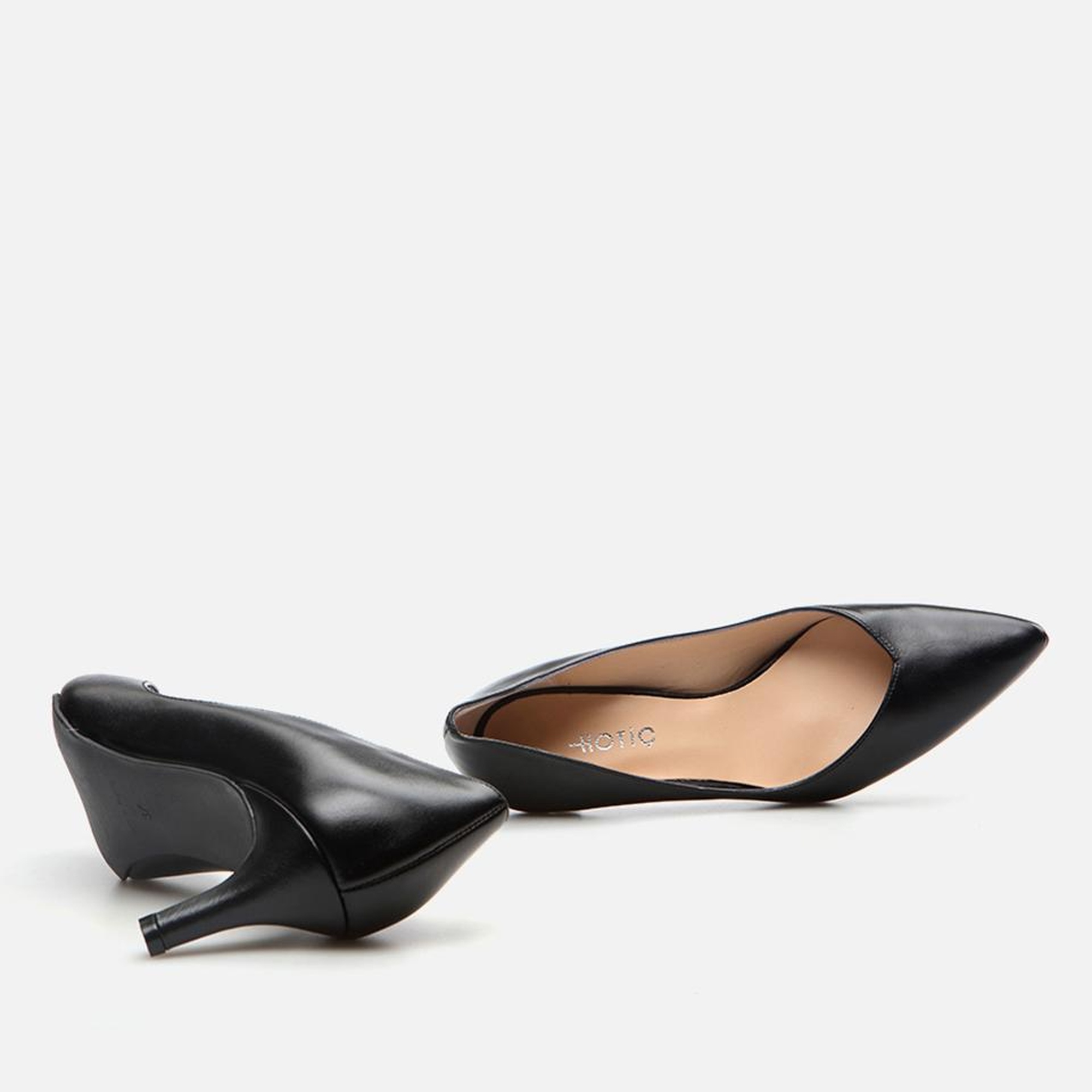 Kadın Deri Siyah Stiletto