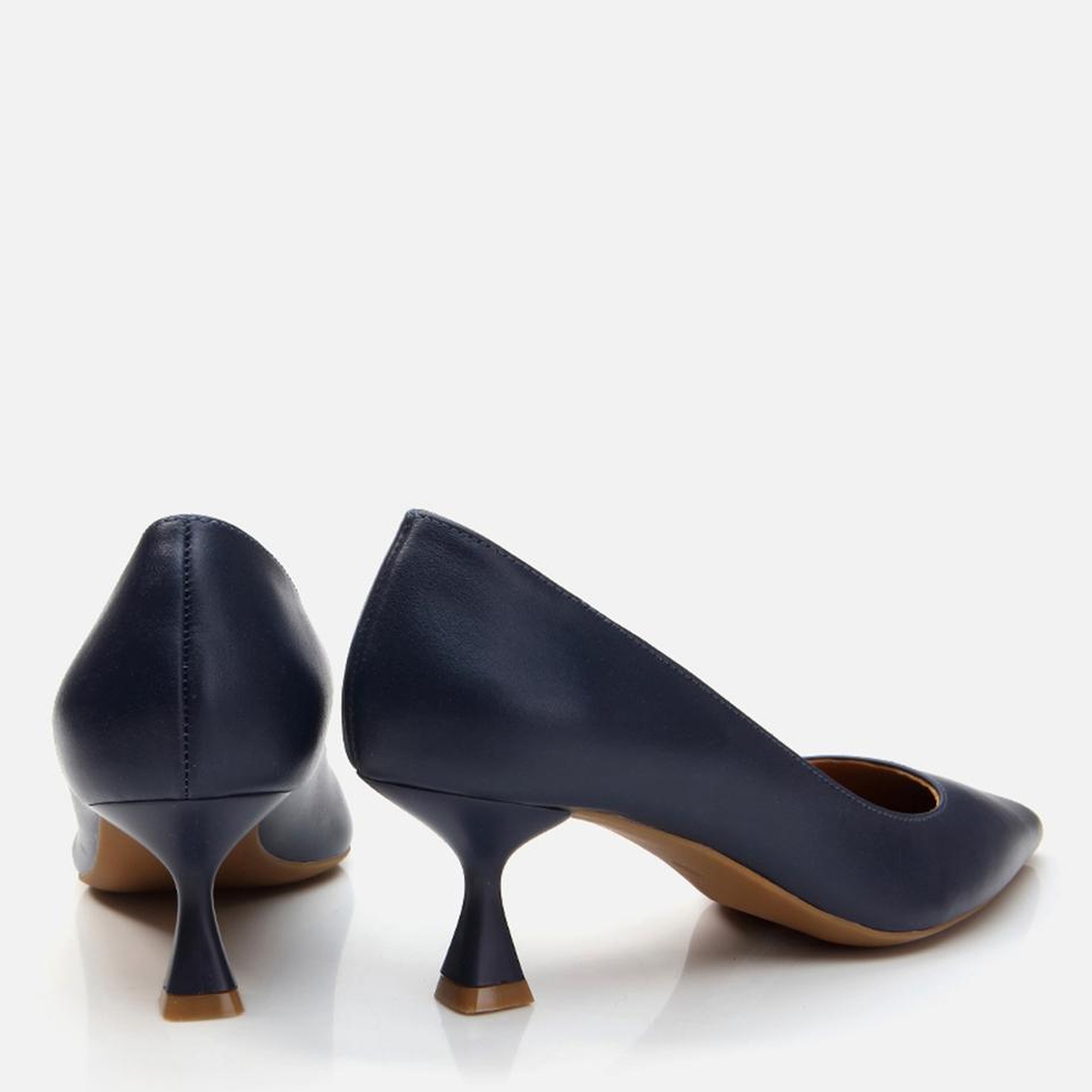 Kadın Deri Lacivert Stiletto