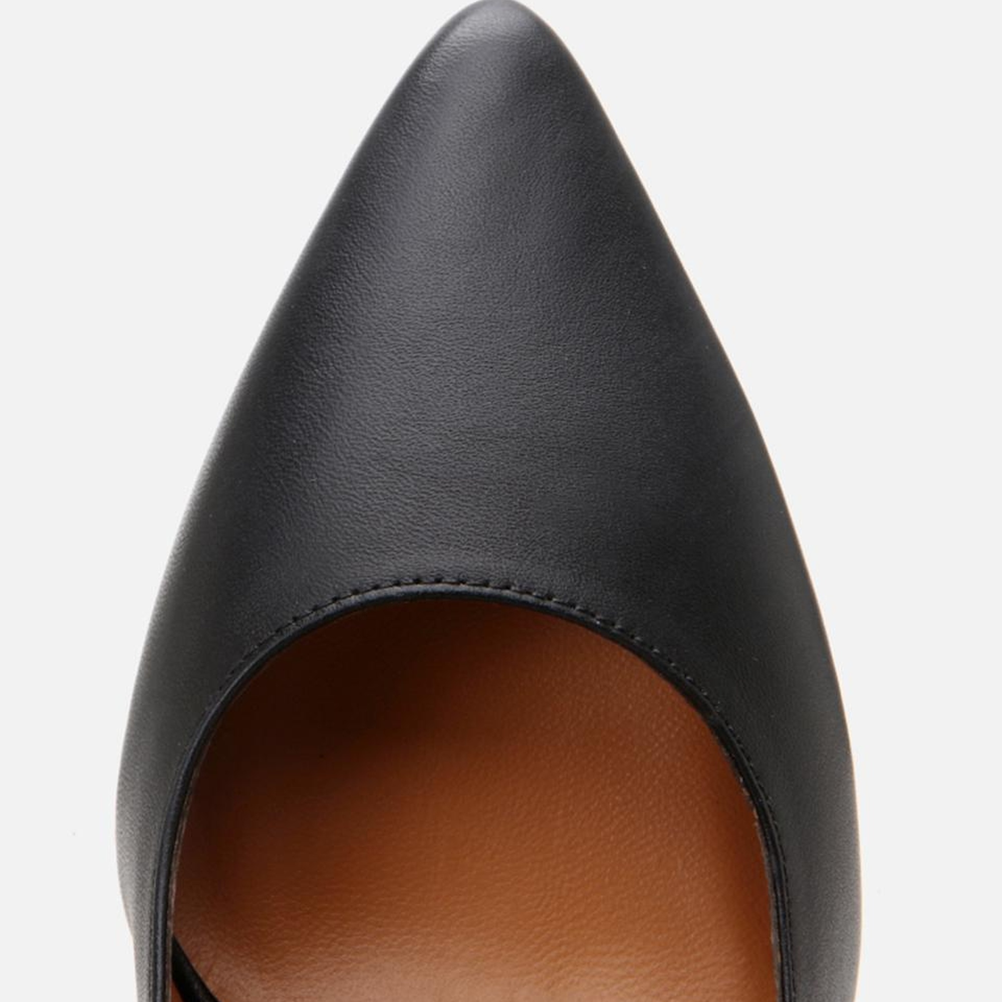 Kadın Deri Siyah Esnek Tabanlı Stiletto