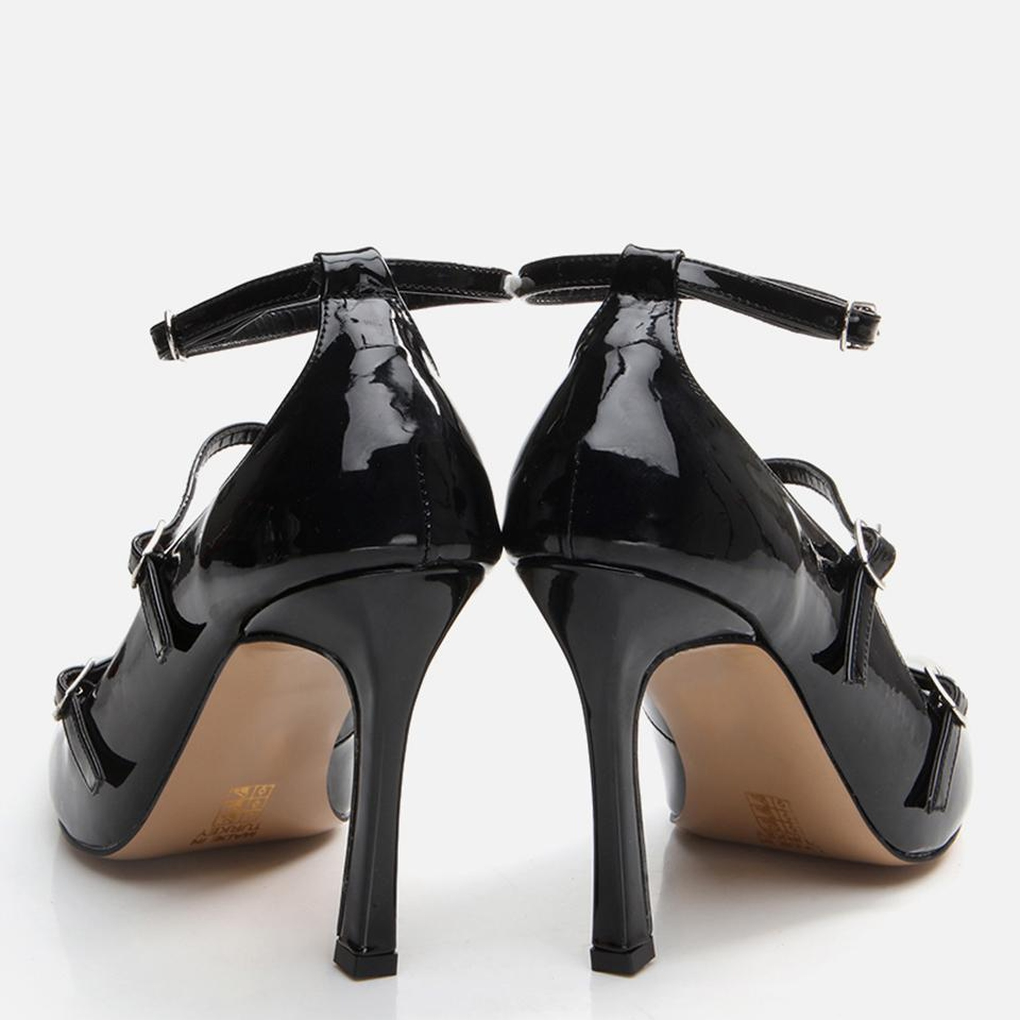 Kadın Mary Jane Siyah Stiletto