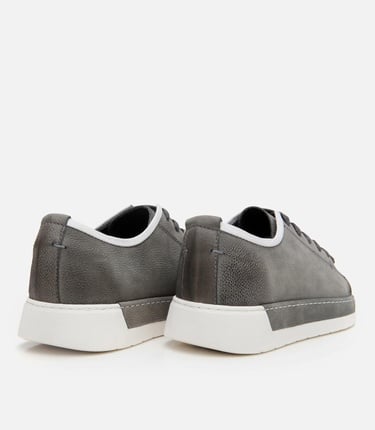  Erkek Nubuk Deri Gri Ultra Hafif Tabanlı Günlük Ayakkabı