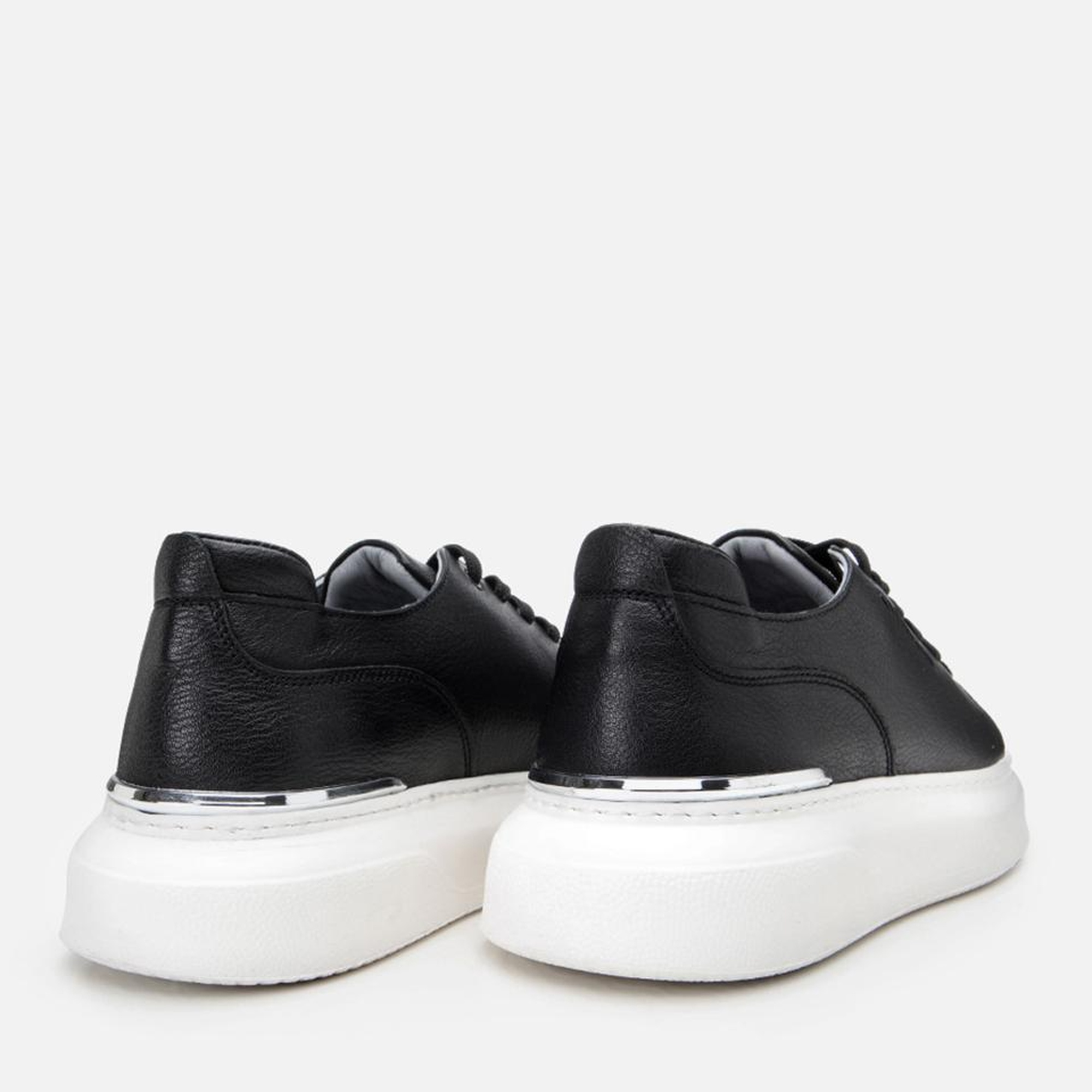 Erkek Deri Siyah Toka Detaylı Spor Ayakkabı