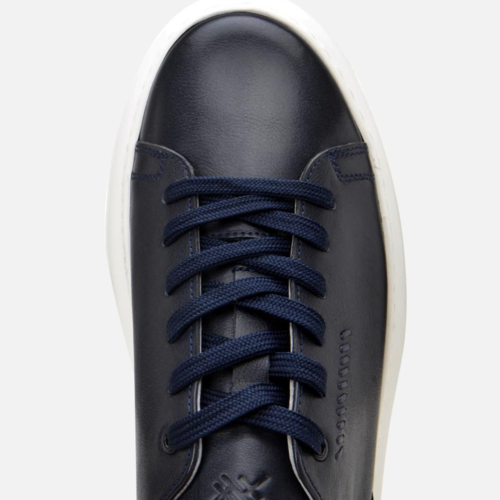 Erkek Deri Lacivert Toka Detaylı Spor Ayakkabı