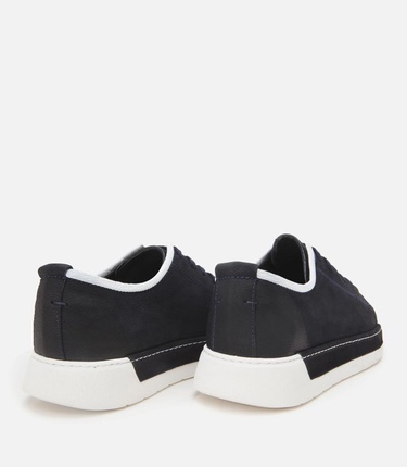  Erkek Nubuk Deri Lacivert Ultra Hafif Tabanlı Günlük Ayakkabı