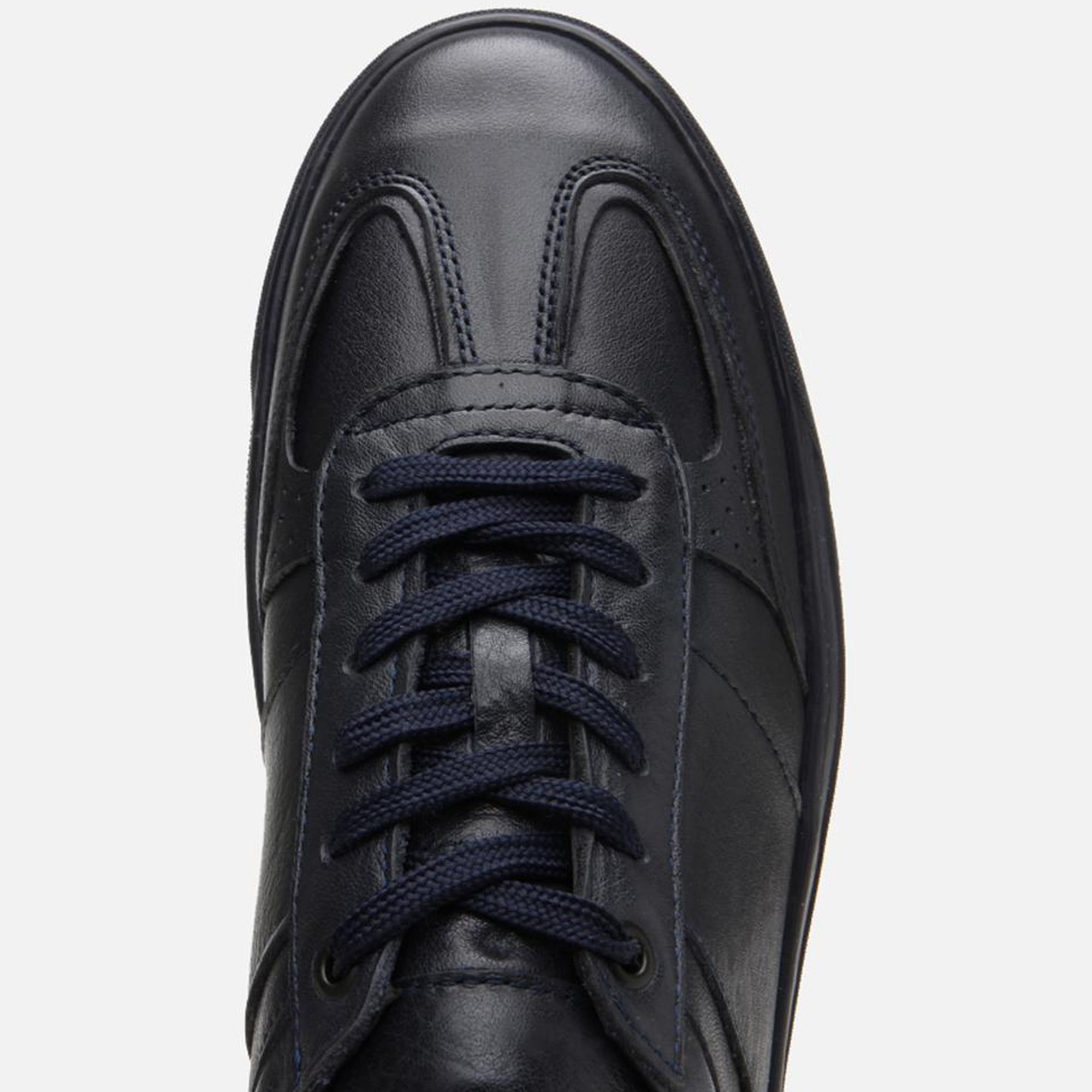 Erkek Deri Lacivert Spor Ayakkabı