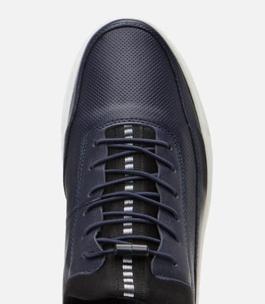  Erkek Deri Lacivert Rahat Spor Ayakkabı