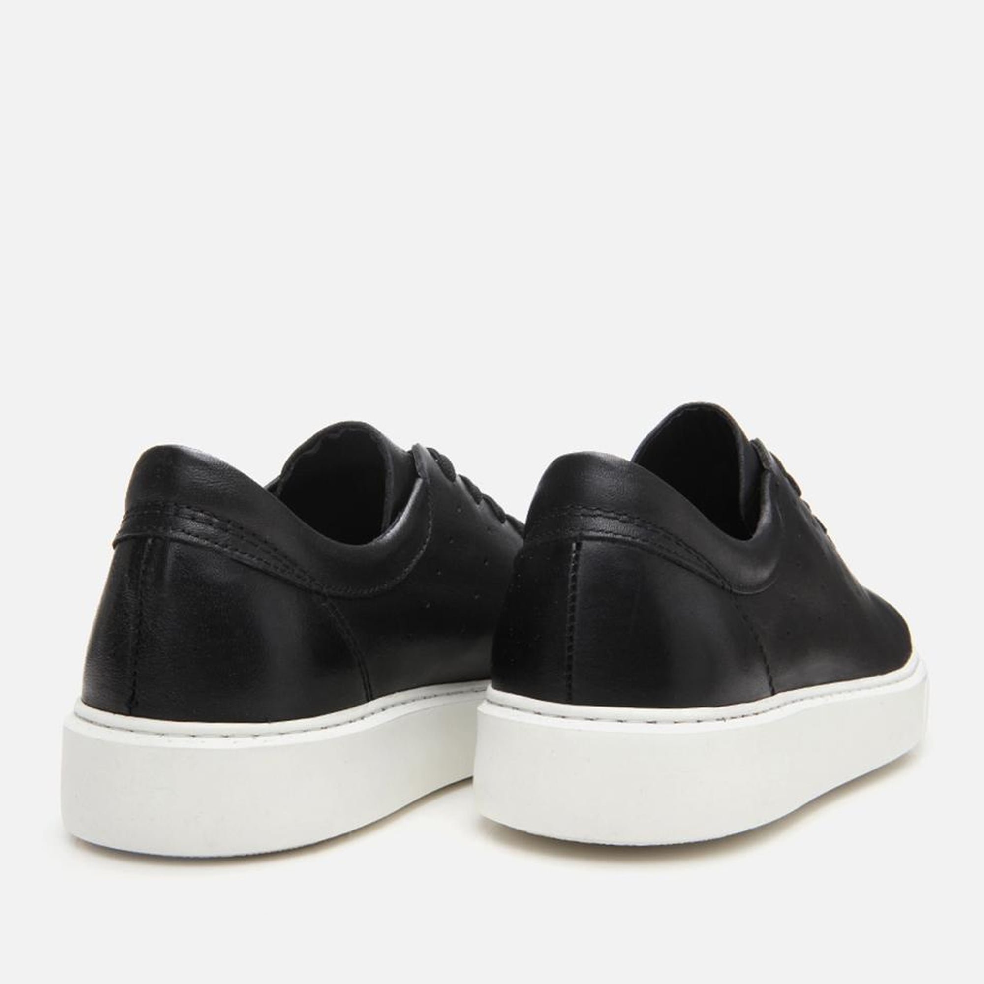 Erkek Deri Siyah Hafif Tabanlı Spor Ayakkabı