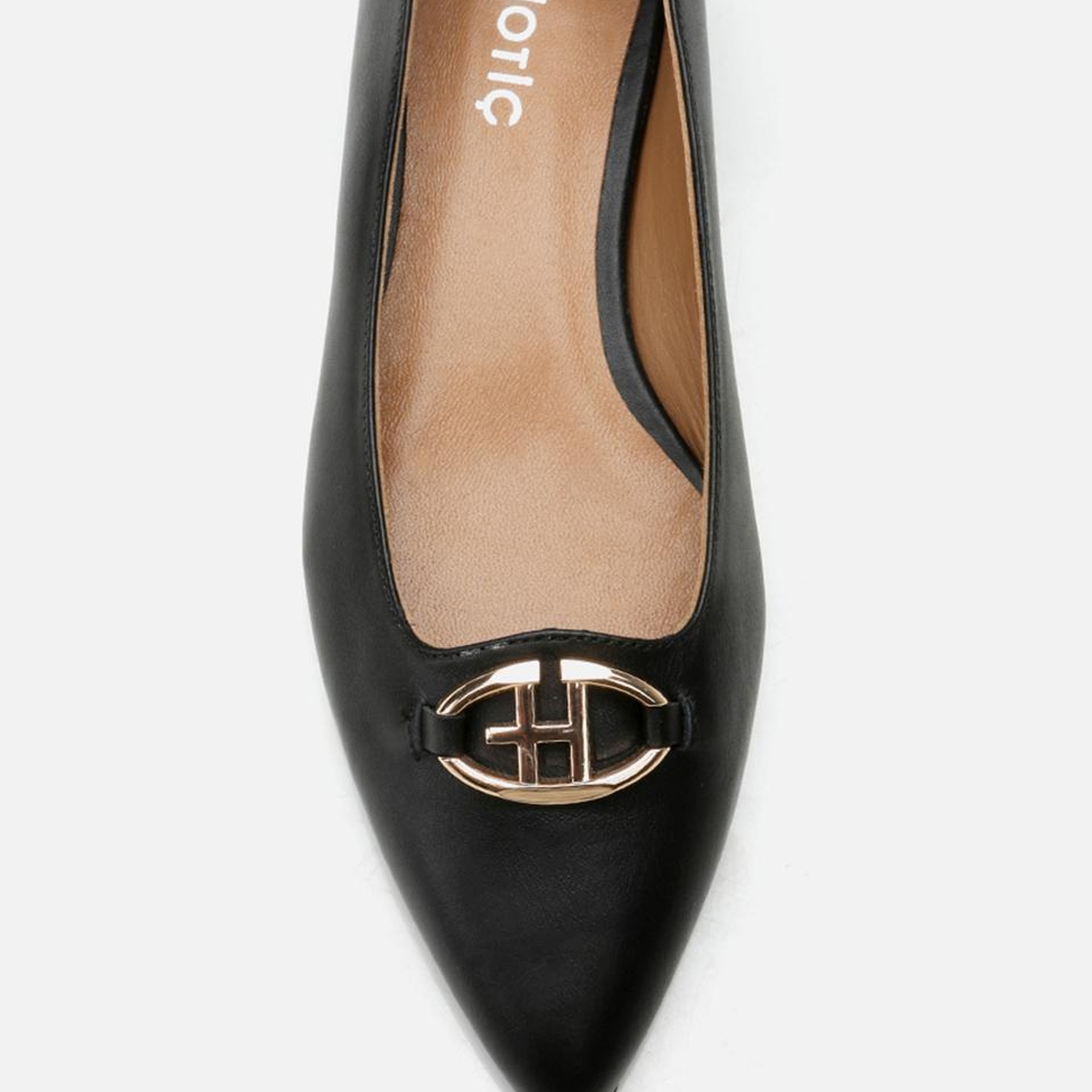 Kadın Deri Siyah Babet