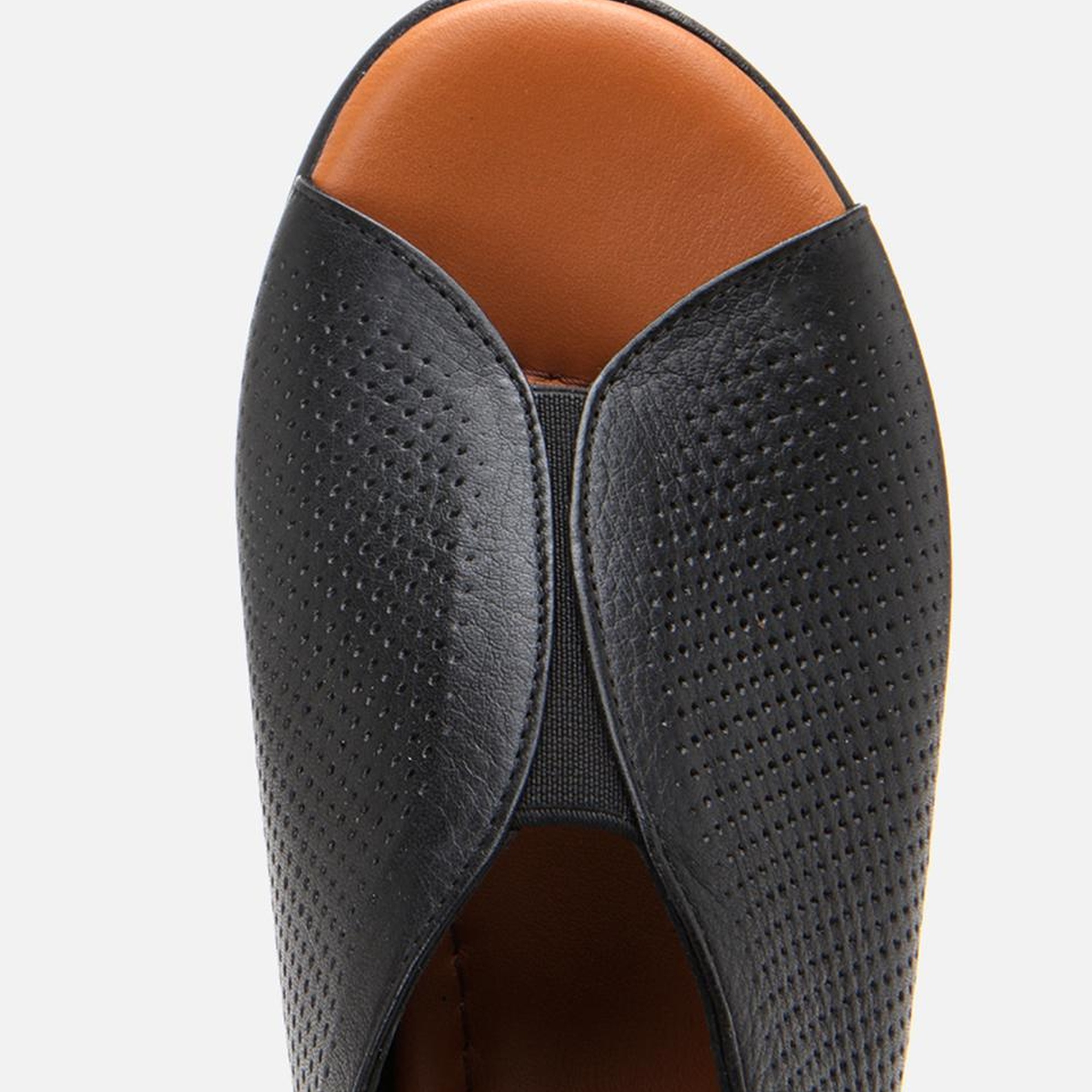 Kadın Deri Siyah Dolgu Topuklu Sandalet