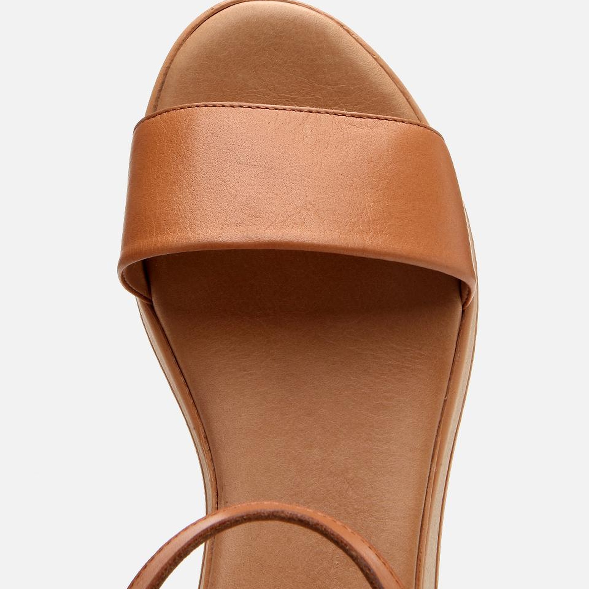 Kadın Deri Taba Dolgu Topuklu Sandalet