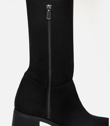  Kadın Siyah Diz Üstü Çizme