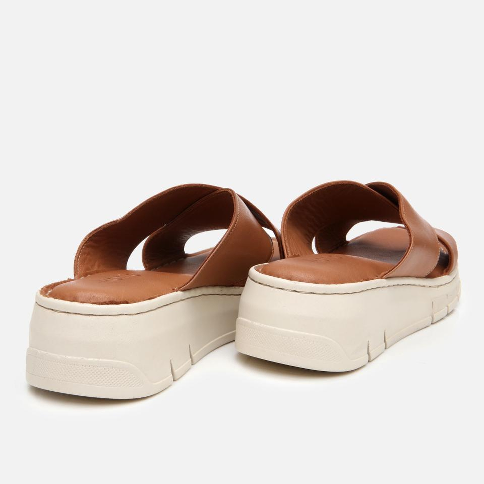 Kadın Deri Taba Comfort Terlik