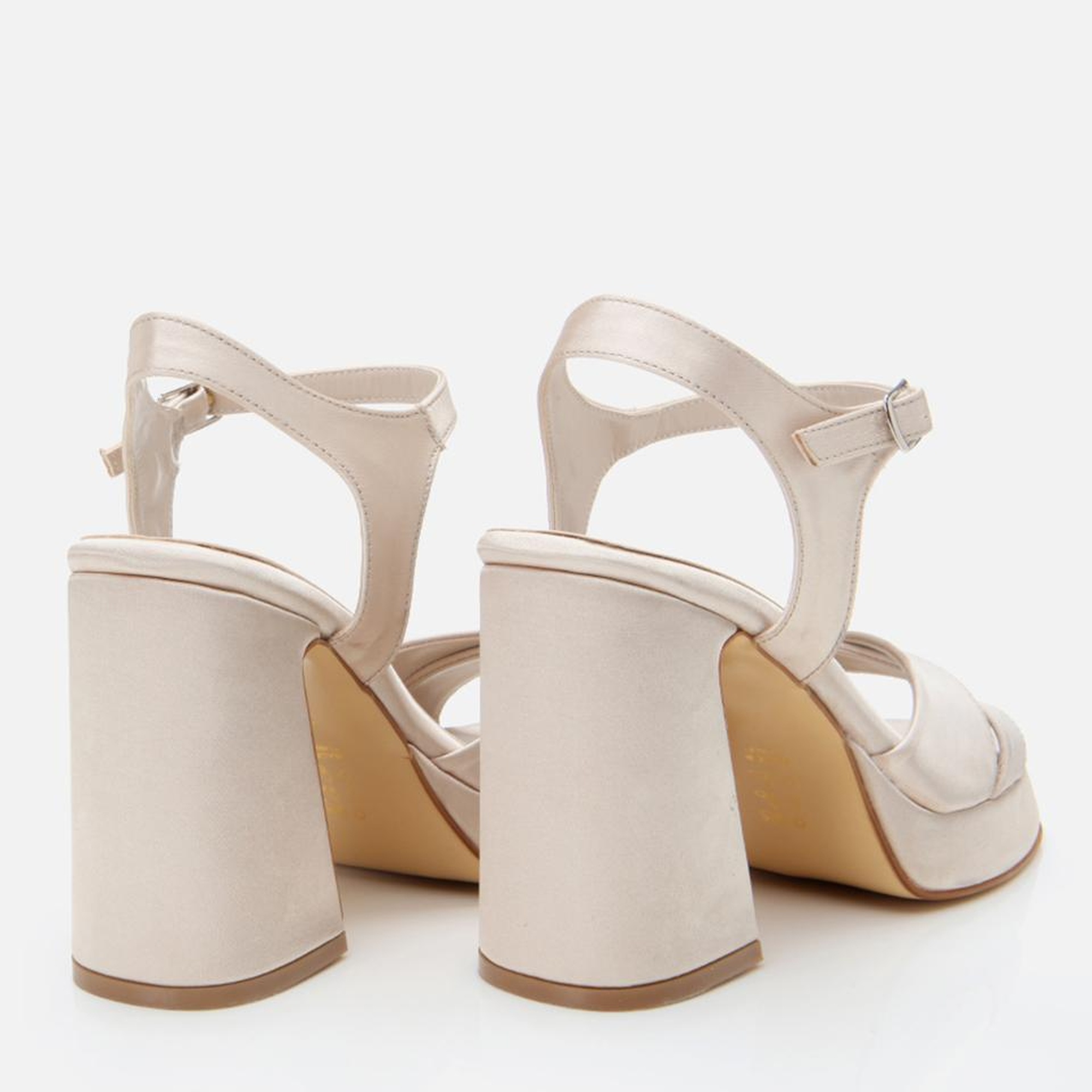 Kadın Bej Abiye Yüksek Topuklu Sandalet