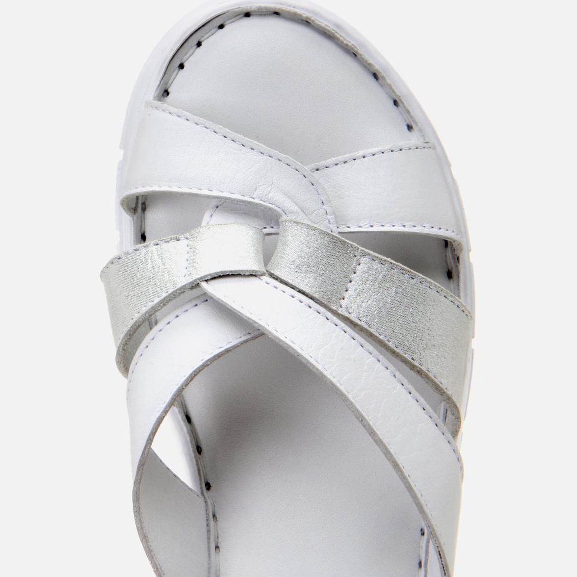 Kadın Deri Beyaz Comfort Terlik