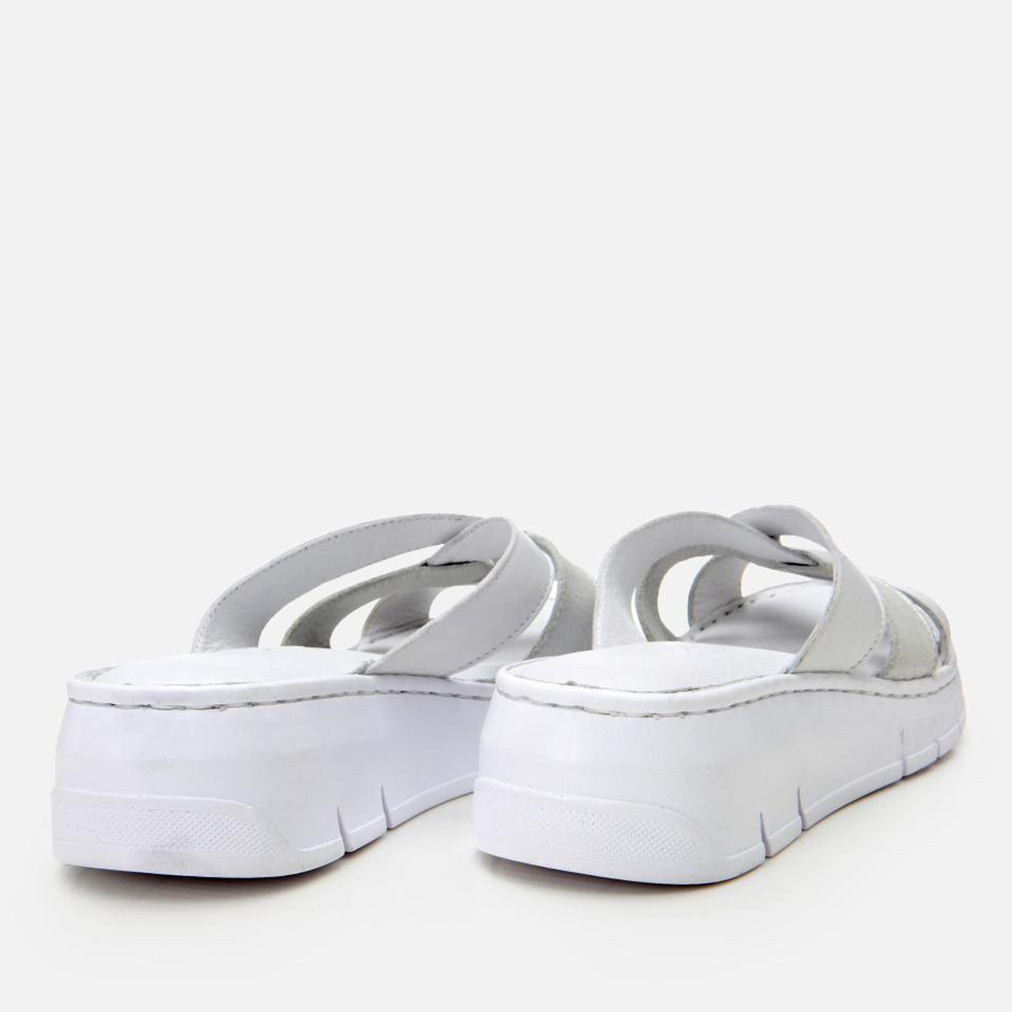 Kadın Deri Beyaz Comfort Terlik