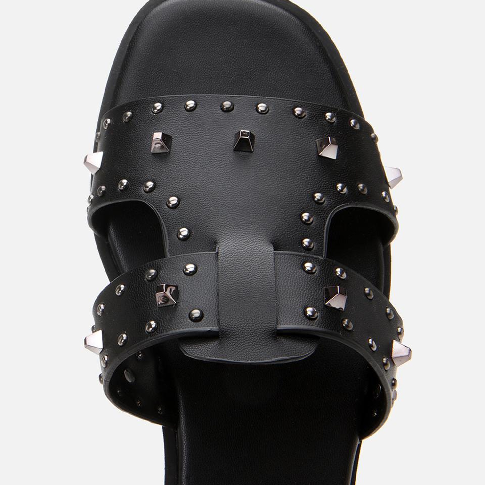 Kadın Siyah Yaya Taşlı Terlik