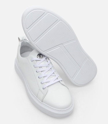  Erkek Deri Beyaz Günlük Ayakkabı