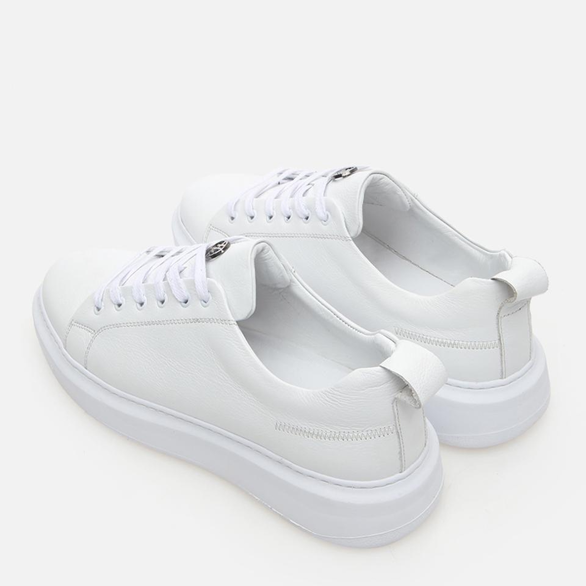 Erkek Deri Beyaz Günlük Ayakkabı