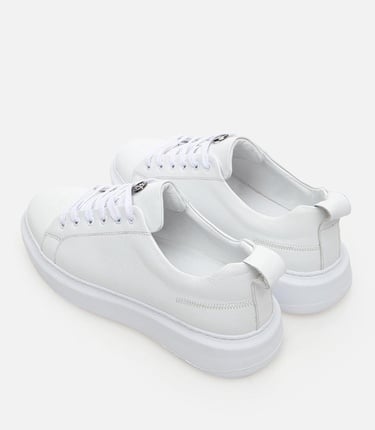  Erkek Deri Beyaz Günlük Ayakkabı