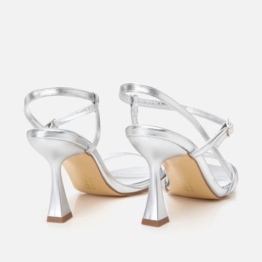  Kadın Lame Abiye Topuklu Sandalet