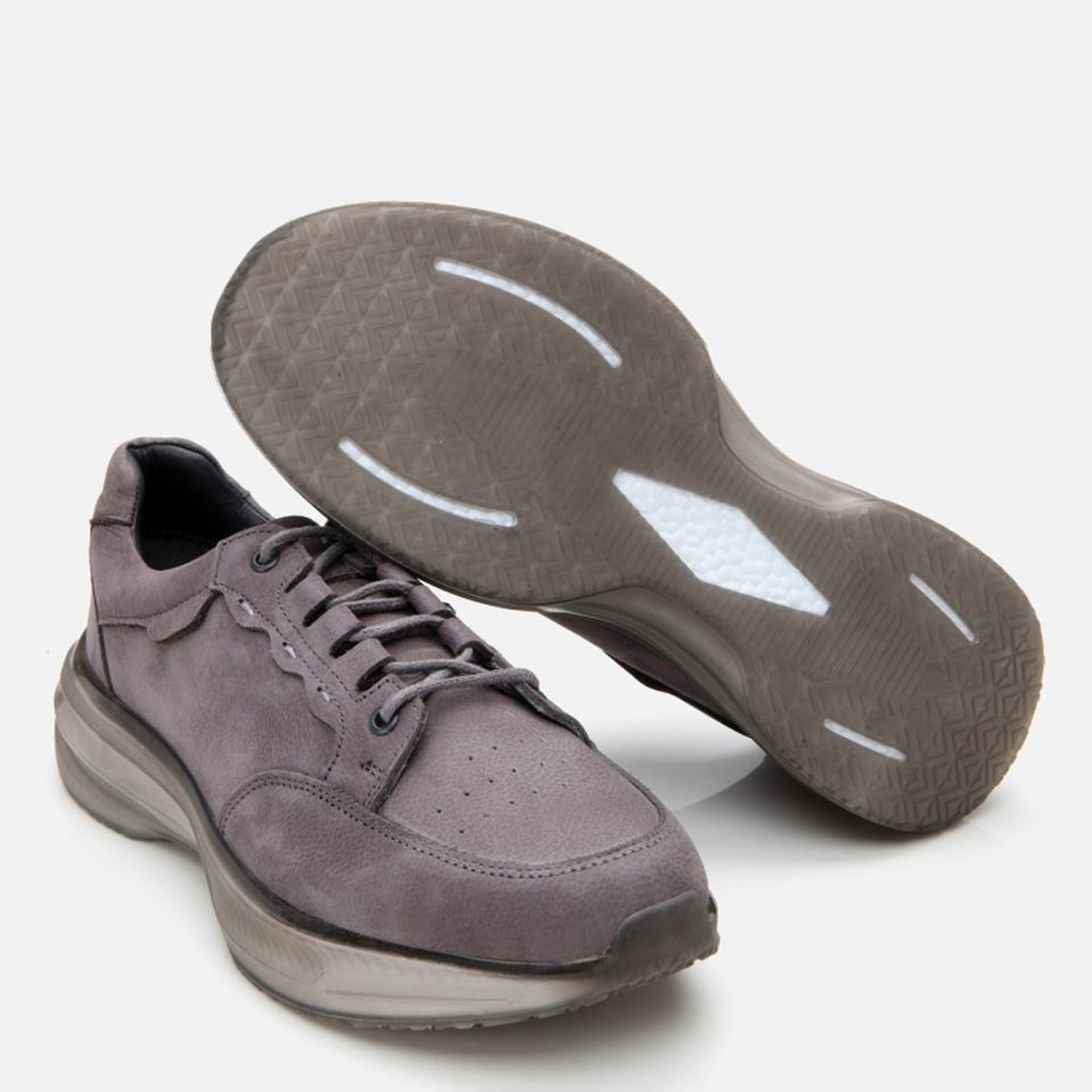 Erkek Nubuk Deri Gri Spor Ayakkabı