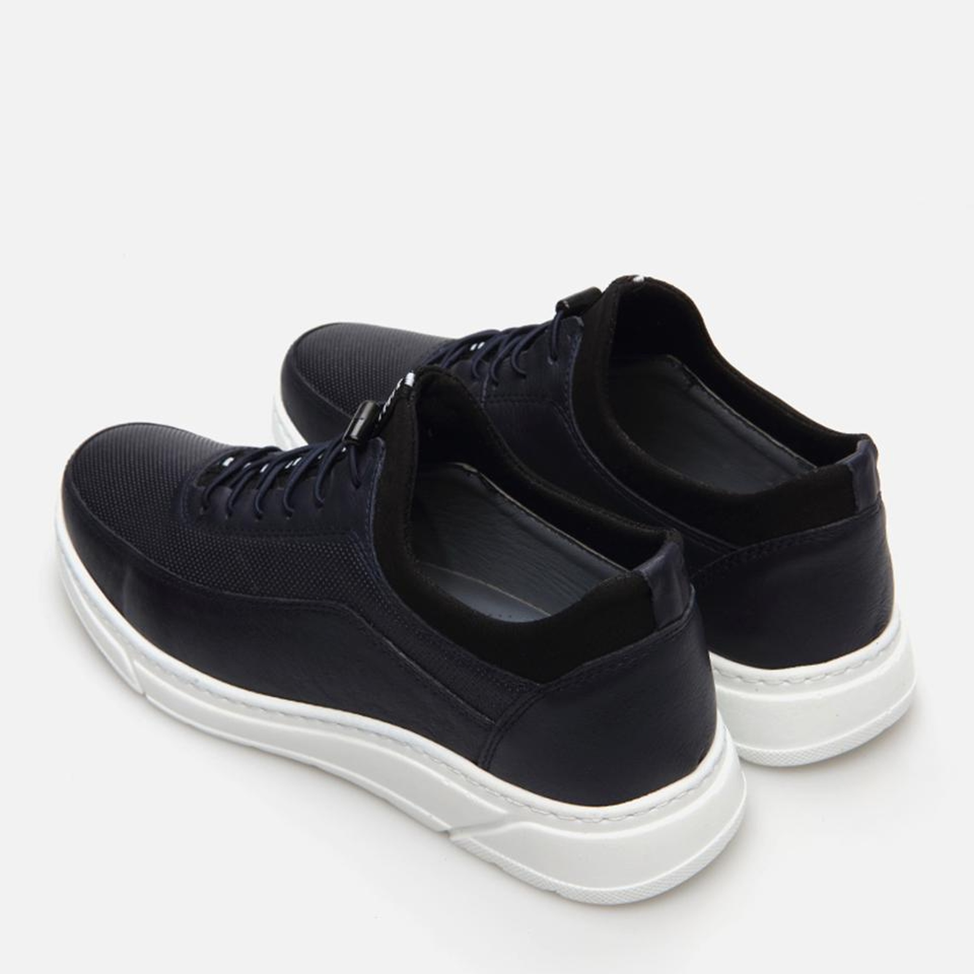 Erkek Deri Lacivert Spor Ayakkabı