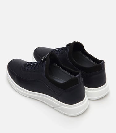  Erkek Deri Lacivert Spor Ayakkabı