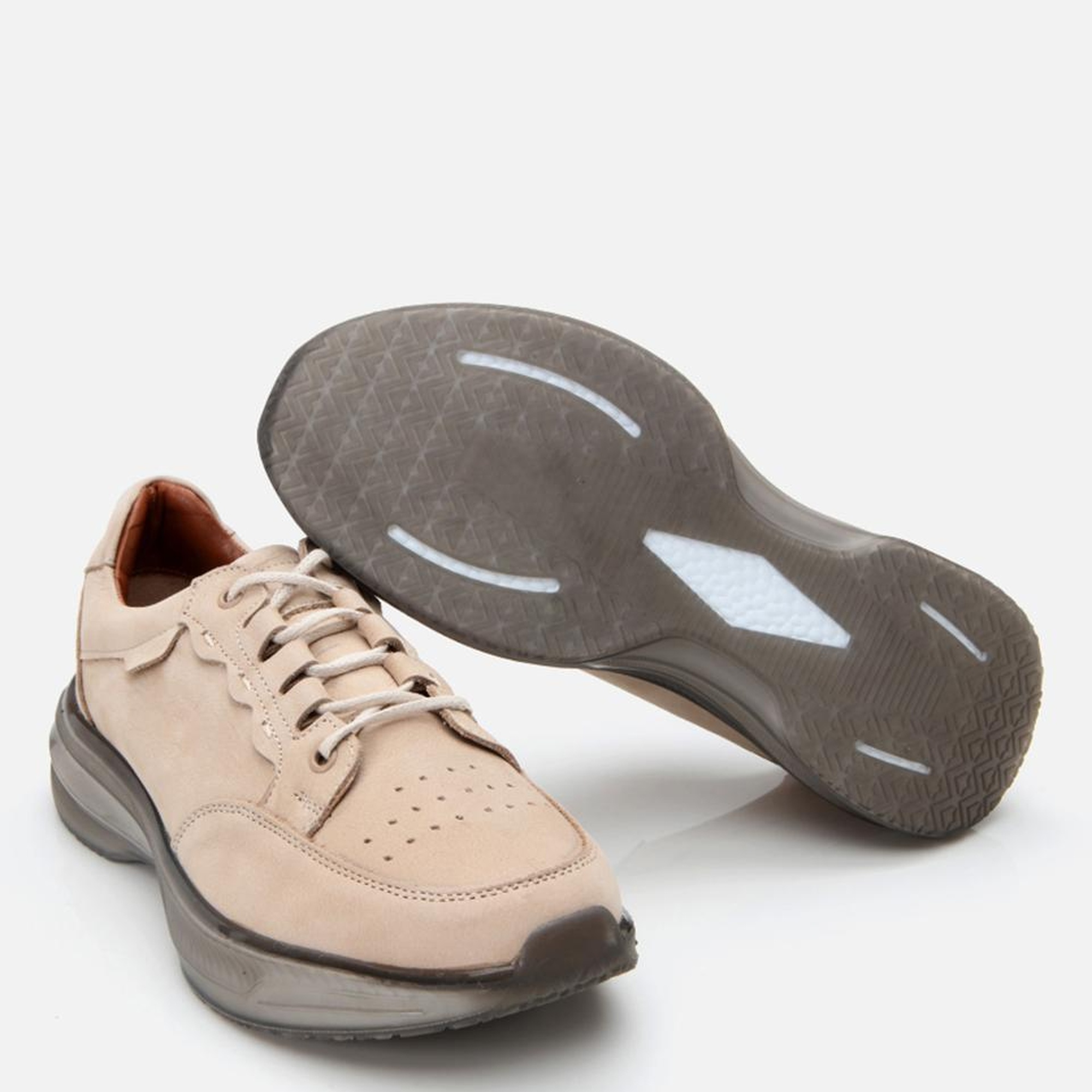 Erkek Nubuk Deri Vizon Spor Ayakkabı