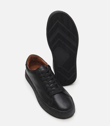  Erkek Deri Siyah Günlük Ayakkabı