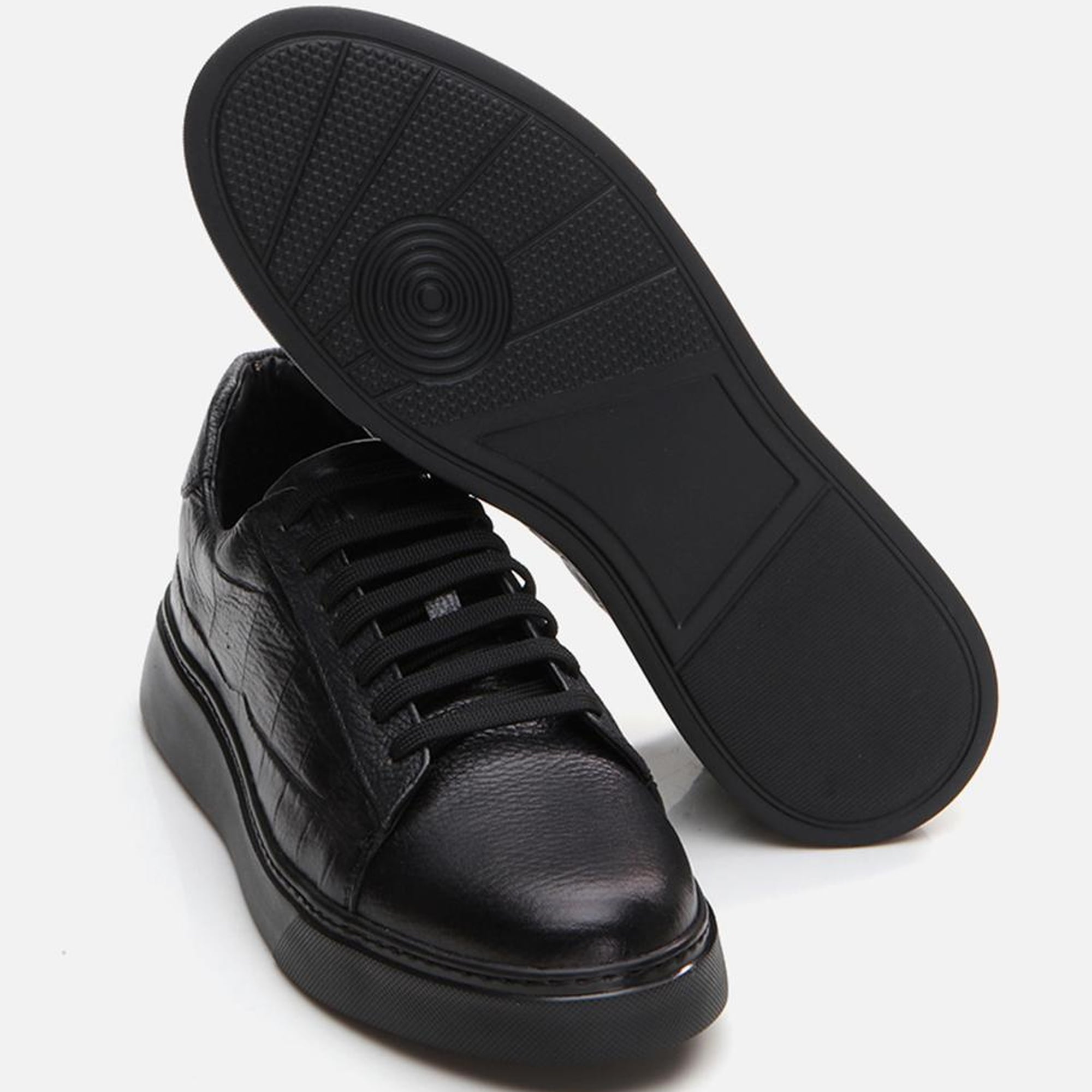 Erkek Deri Siyah Günlük Ayakkabı