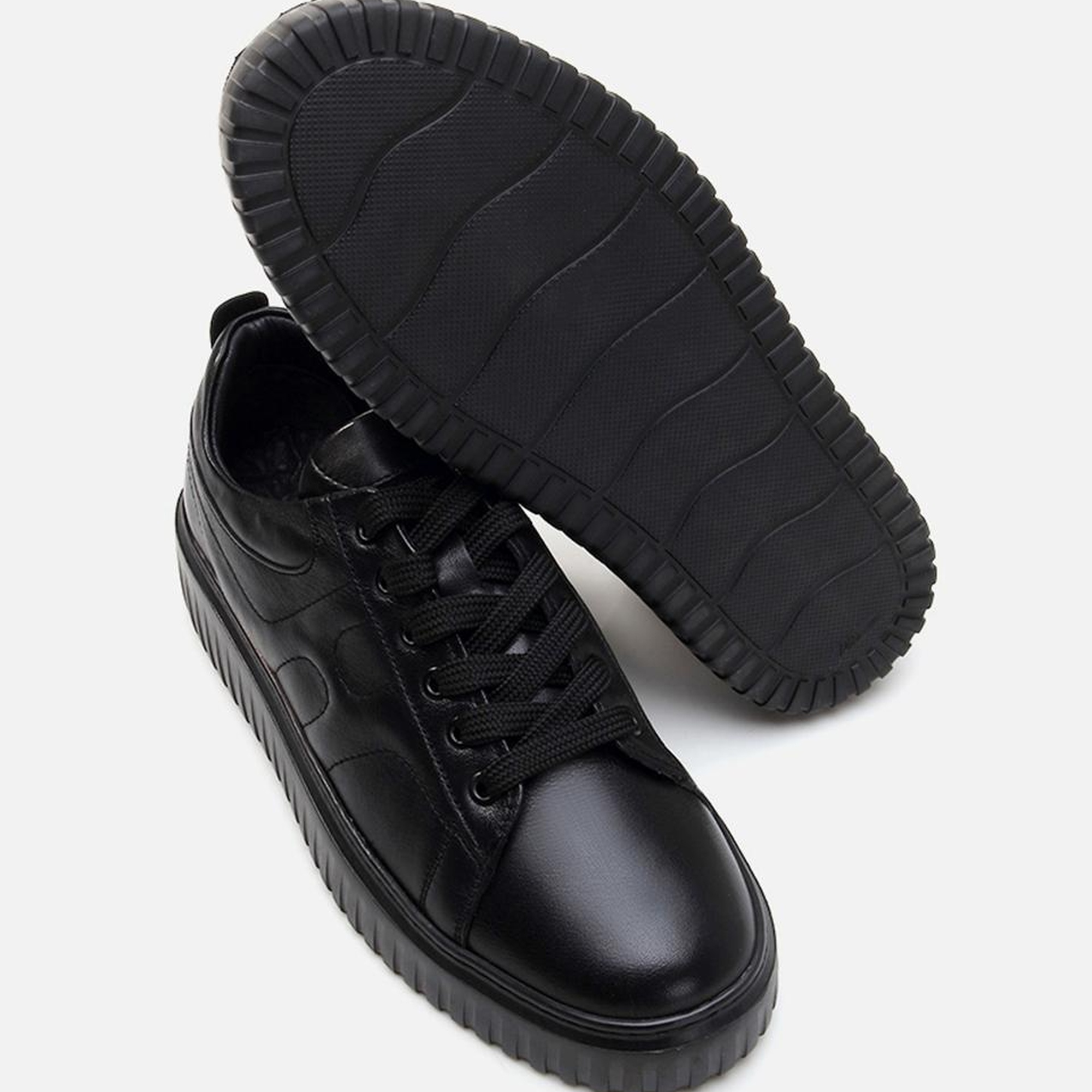 Erkek Deri Siyah Günlük Ayakkabı