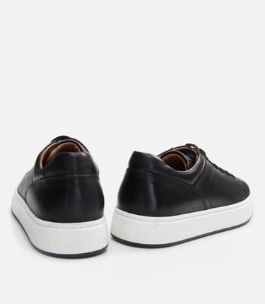  Erkek Deri Siyah Günlük Ayakkabı