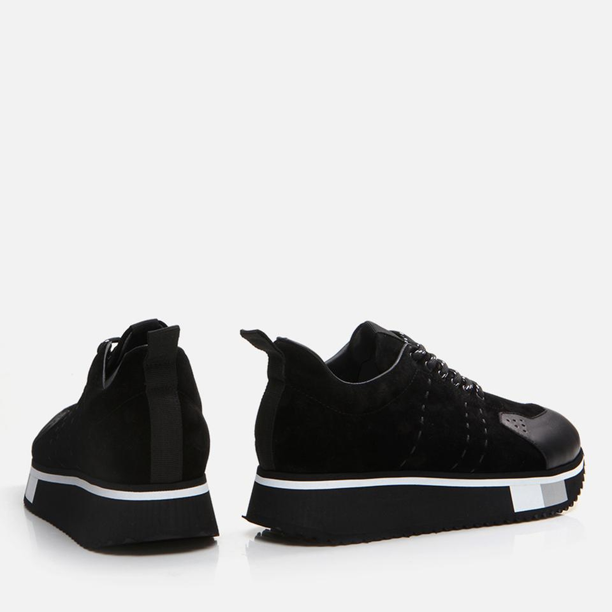 Erkek Deri Siyah Spor Ayakkabı